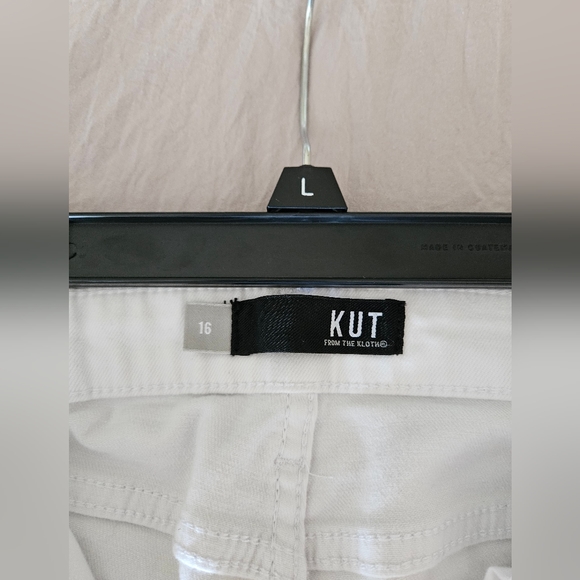 Kut From The Kloth Mia High Rise Slim Fit Skinny White Jeans - Picture 3 of 5